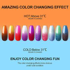 color changing gel nail polish set