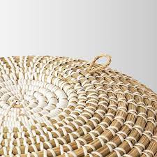 Woven Seagrass Flat Baskets