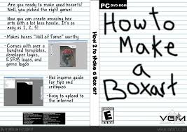 How To Make A Boxart Pc Box Art Cover By Vgmaster