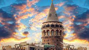 galata tower and watching istanbul