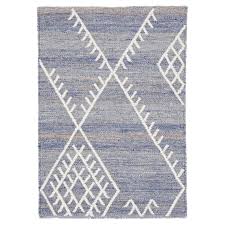 flatweave kilim blue custom wool rug