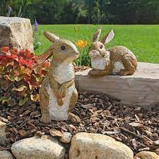 Hopper Garden Bunnies Statue Collection