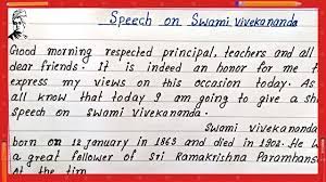 How to deliver speech on Swami Vivekananda | Write Simple easy english  speech on Swami Vivekananda - YouTube