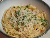 old fashioned linguine with white clam sauce