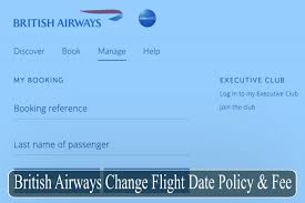 british airways change flight date