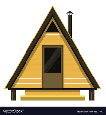 small a frame house shelter cabin front