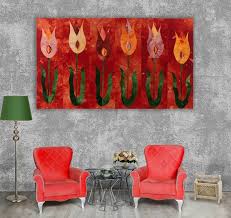 Tapestry Wall Hanging Red Decor Wall