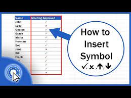 how to insert symbol in excel you