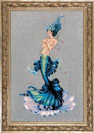 Amazon Com Aphrodite Mermaid Cross Stitch Chart Md144