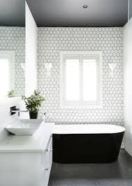 hexagon tiles ideas for bathrooms