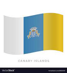 canary islands waving flag icon royalty