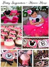 34 Creative Girl First Birthday Party Themes And Ideas Minnie Mouse  gambar png
