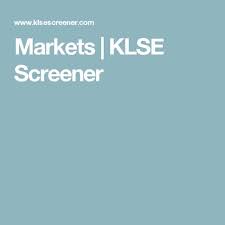 Markets Klse Screener Stocks Marketing Stock Market