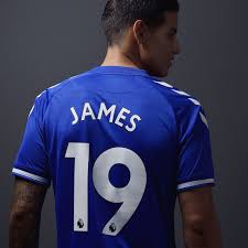 The turquoise jersey and shorts will take home: James Rodriguez Everton Shirt Number Revealed Royal Blue Mersey