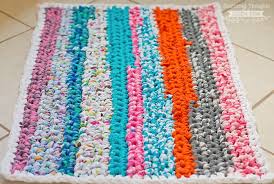 crochet a rag rug with fabric ss