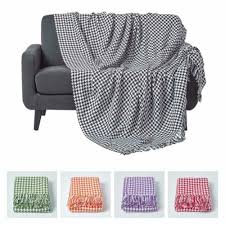 houndstooth cotton check extra large