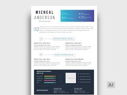 A simple or basic resume template is defined by a clean and consistent look with strong lines separating categories and leading the eye through the template. Free Resume Templates In Illustrator Format 2020 Resumekraft