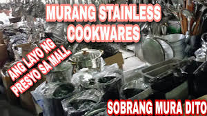 murang stainless steel cookware at