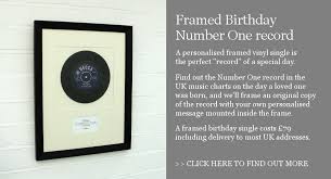 Framed Vinyl Records Including Number One Songs From The Uk