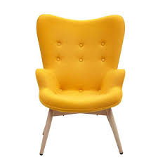 Relaxsessel de luxe serie gelb leder kopen goossens tipps vor dem kauf relaxsessel lassen sich zum entspannen fix in liegeposition umklappen ein fußauszug bietet bei bedarf eine ergonomische ablage für die beine. Skandi Design Wohnzimmer Sessel Chilena In Gelb Webstoff