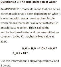 Amphoteric Molecule