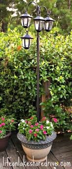Solar Light Post With Planter Base Off