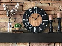 Farmhouse Clock Rustic Wall Clock