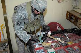 u s army solr examines the contents