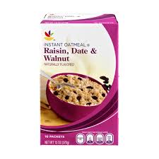 instant oatmeal raisin date walnut