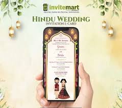hindu wedding invitation card design