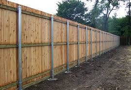 Steel Fence Posts Wood Fence Design