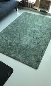 carpet rug ikea green langsted 133x195