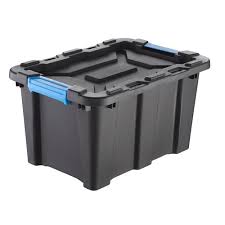 Choose quantum storage for the largest collection of industrial plastic bins and warehouse bin storage systems. Inabox 25l Black Blue Heavy Duty Storage Container Bunnings Australia