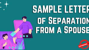sle letter of separation from a