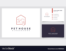 Pet House Icon Logo Design With
