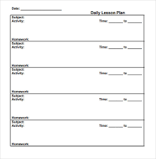 Free Easy Lesson Plan Template 7 Lesson Plan Samples Sample