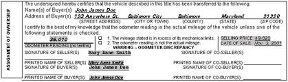 ing a vehicle in maryland pages