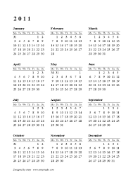 2010 Calendar Year 6 Stln Me