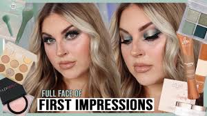 full face of makeup first impressions