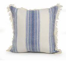 ox bay coastal striped throw pillow