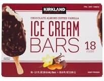 Who makes Kirkland icecream bars?