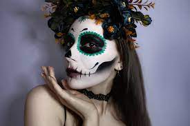 sugar skull inspired halloween look