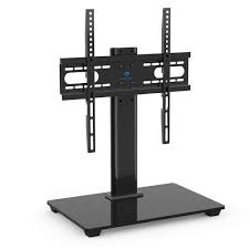 Furinno branded tv stand for 55 inch tv flat screens with mount entertainment center storage blk. Perlesmith Pstvs04 Universal Table Top Tv Stand For 37 55 Inch Tvs Perlesmith