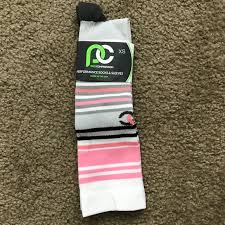 Pro Compression Sherbet Striped Socks Xs Nwt