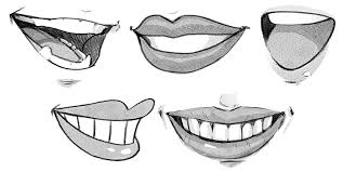 The longer you draw the horizontal line, the wider the lips will be. Drawing Mouths And Lips Art Rocket
