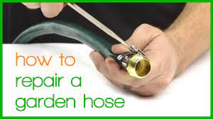 How To Repair A Garden Hose - YouTube