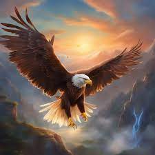 photo eagle flying in the sky wallpaper