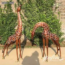 Bronze Life Size Giraffe Statue First