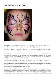 Info On Face Painting Books By Flynnaxxhfqkfzn Issuu