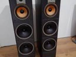 used b w dm640 floorstanding speakers